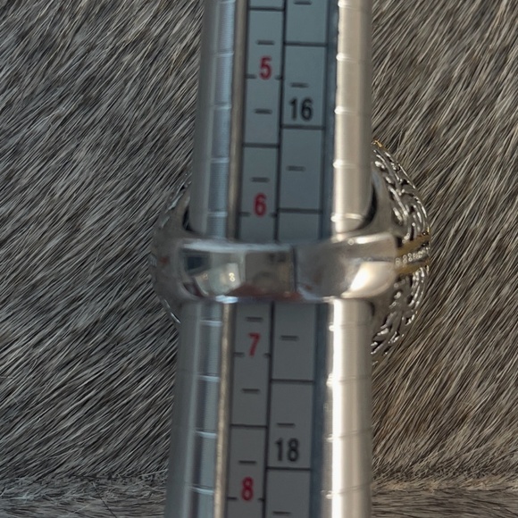 COCKTAIL RING GOLD SILVER COLOR METALS CRYSTALS - Picture 6 of 7